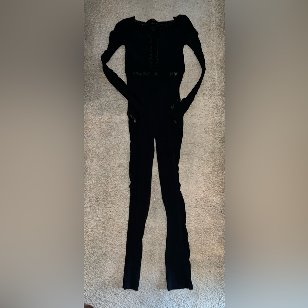 Cut-up jumpsuit
